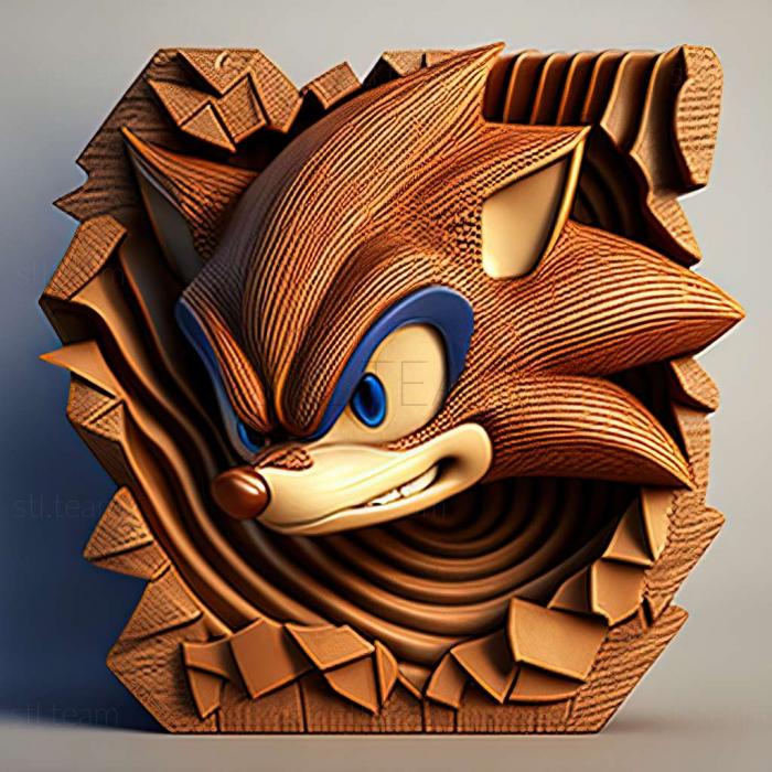 3D модель Соник из Sonic the Hedgehog (STL)